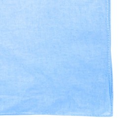 MDSTYLE 100% Cotton Solid Color Bandana for Men & Women 22" x 22" Handkerchief Headband Scarf (Light Blue)