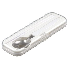 chopsticks and spoon set white