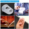PATIKIL Inner Diameter 21.5mm Silica Gel Fingertip Protector Rubber Fingertip