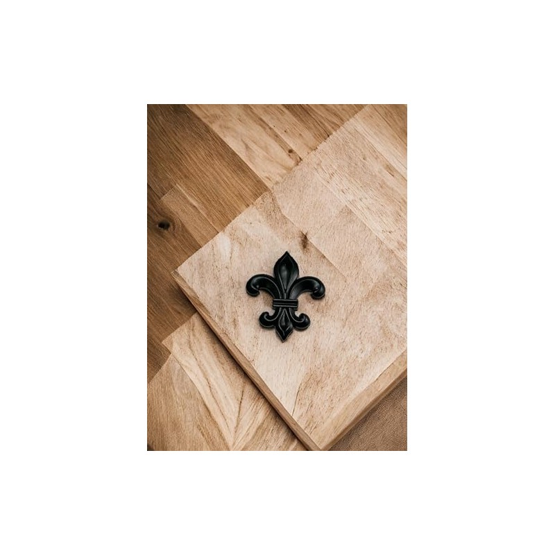 Set of 6 Elegant Fleur De Lis Cabinet Knob in