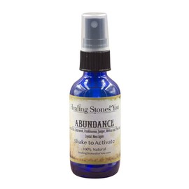 Abundance – Crystal Infused Aromatherapy Spray with Essential Oils and Moss Agate