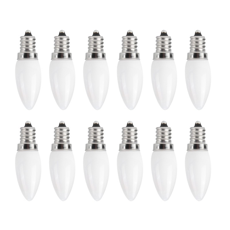 10pcs E12 LED Bulb 1.5W Warm White Lamp for Chandelier