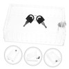 Mikinona 1Set Thermostat Lock Box with Key Plastic Thermostat Guard