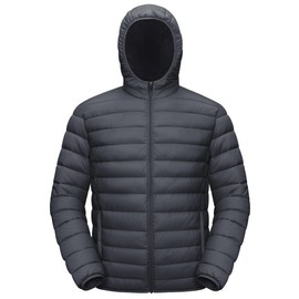 TACVASEN Men's Water-Resistant Puffer Jacket Packable Jacket Hooded Down Jacket Windbreaker Jacket Heat Jacket Quilted Jacket Lightweight Jacket