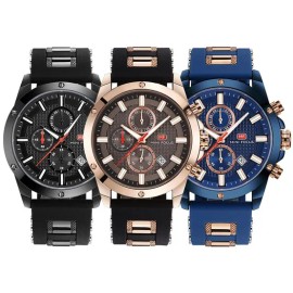 Minifocus 미니포커스 남성 러버메탈밴드 손목시계 MF0089G Minifocus Men's Rubber Metal Band Wristwatch MF0089G
