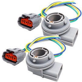 LIZAPUS 2pcs Connector of Turn Signal Socket with Turn Signal Socket Compatible with 2019-2021 Kia Forte Pigtail Plug Wiring Harness 92164-M7000