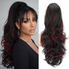 Ponytail Extension Drawstring Ponytail for Women 26" Long Wavy Curly
