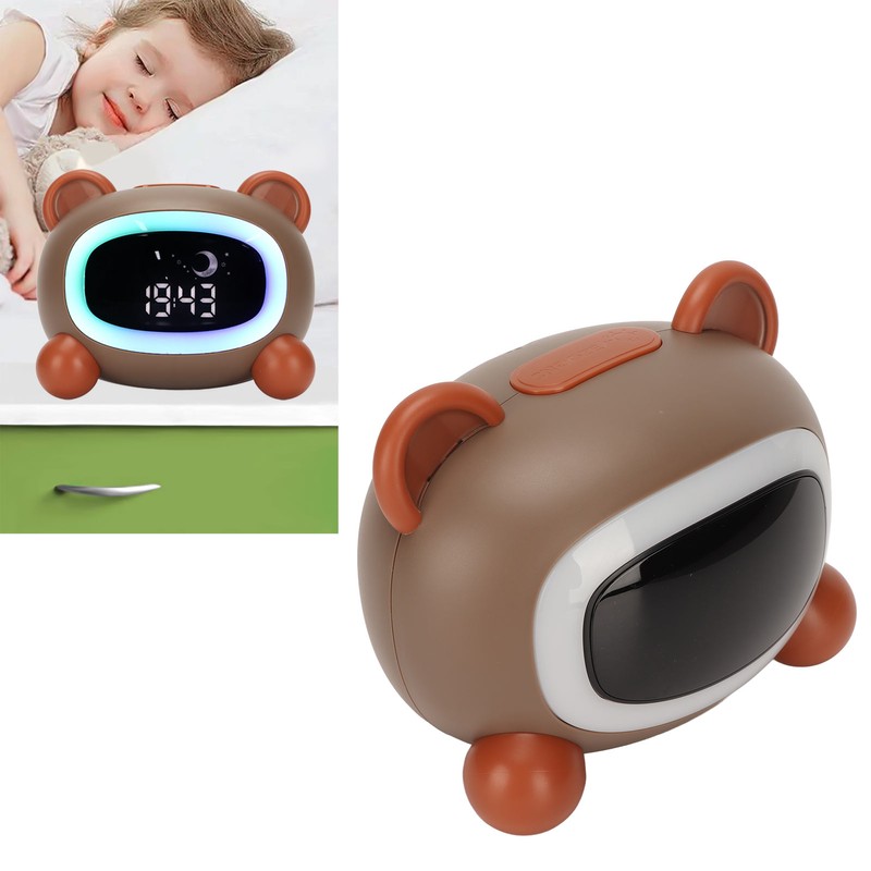 Kids Wake Clock Cartoon Kids Sleep Training Clock with Night
