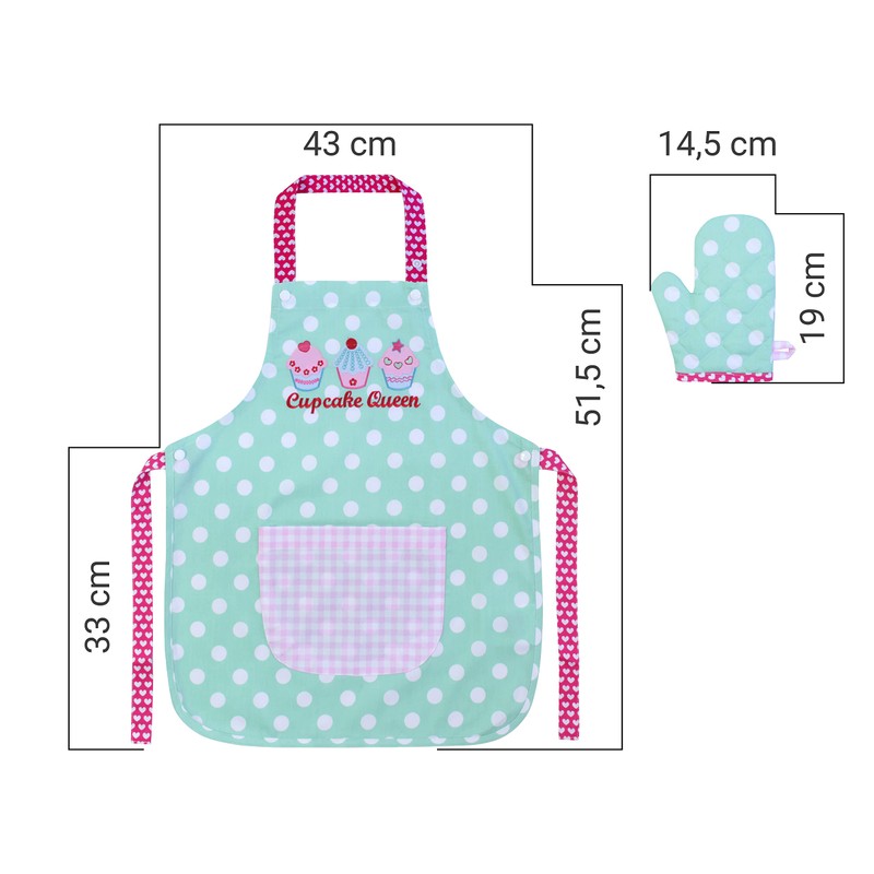 Emily ́s Check Chef's Hat in One Size or Kitchen