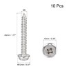 sourcing map Phillips Hex Washer Self Tapping Screws, M6 x