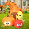 COMIN Thanksgiving Inflatables 5.6FT Long Fruit Combo with Built-in LEDs