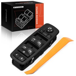A-Premium 14+6 Pins Master Power Window Switch Compatible with 2017 2018 2019 2020 Dodge Journey, With Auto Up & Down, Front Left Driver Side, Replace# 68307001AA, 68307001AB