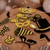 Kaluofan 25 PCS Black and Gold Party Decorations, Photobooth Party