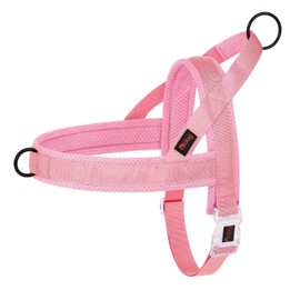 Didog No Pull Dog Harness with Breathable Mesh Padded, Quick Fit & Easy on Dog Vest Harness for Small Medium Large Dogs Training Walking(Pink,XS)