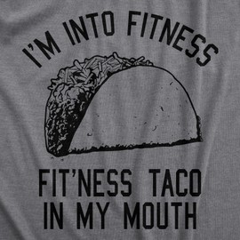Womens Fitness Taco Funny Gym T Shirt Cool Humor Graphic Muscle Tee for Ladies Funny T Shirts Cinco De Mayo Tops for Women Cool Fitness Top Women's Novelty Dark Grey XL