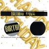 GLITZJOY Birthday Sash, BIRTHDAY BADDIE SASH Black Glitter Sash with