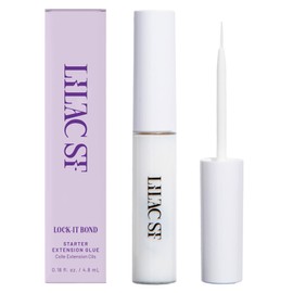 Lilac St - Lock-It-Bond (Clear) - Beginner Lash Cluster Glue - Precise Brush Tip Applicator - Strong Hold & Easy Removal - Waterproof - Sensitive Eyes Safe - Cruelty Free, Vegan, Women Founded