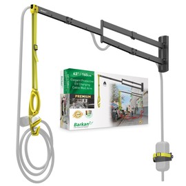 Barkan 63" Protective EV Charging Cable Wall Arm, 5 Year Warranty, Indoor & Outdoor Weatherproof zinc Coating, for Electric Vehicle Cable, Retractor Arm
