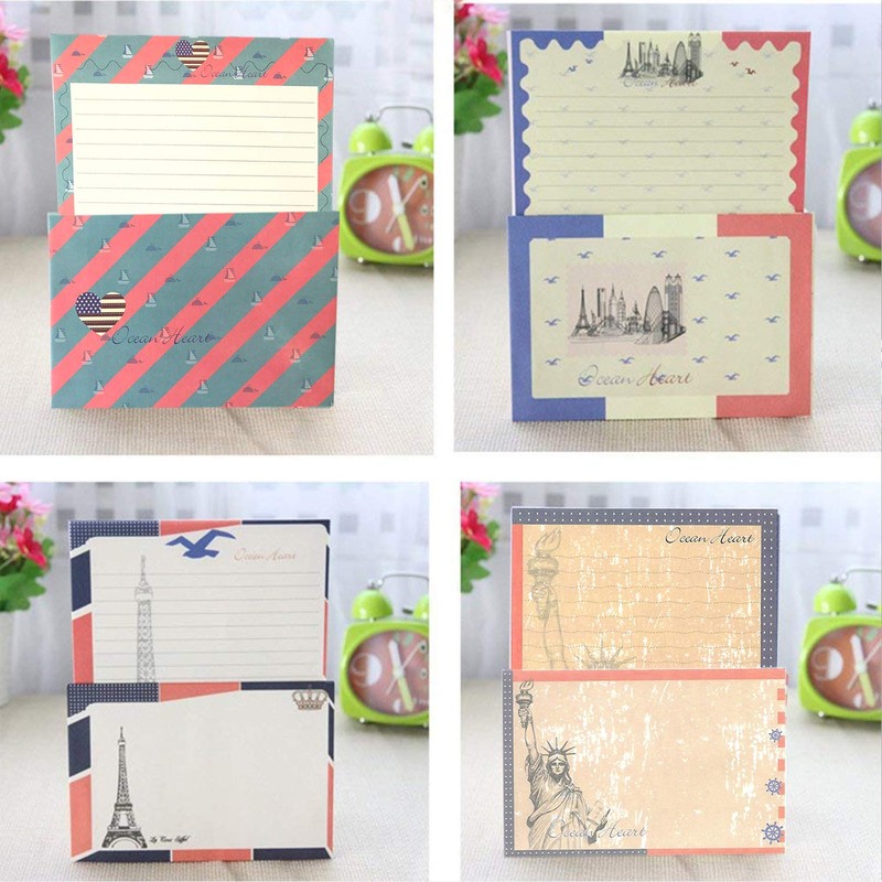 SCStyle 48Pcs Stationery set-32 Cute Lovely Kawaii Special Design Writing