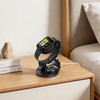 Aluminum-Made Watch Charger Stand with Cord Organizer (Black)