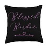Blessed Birdie Throw Pillow