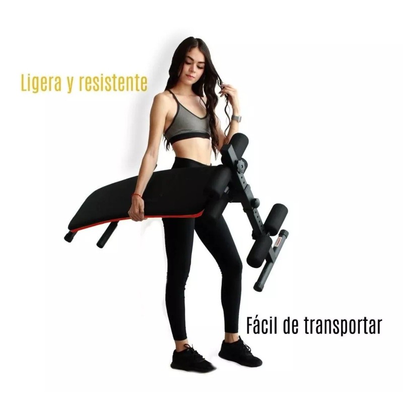 ArgenMex Banco Inclinado Curvo P/ Abdominales Ejercitador Gimnasio