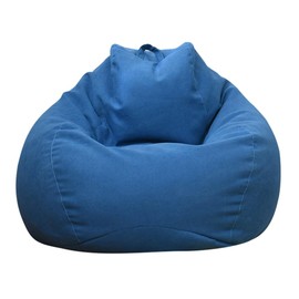 BAODBF Bean Bag Cover without Filling 100 x 120 cm for Bedroom, Living Room, Office, Blue