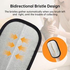 INABULETWO 2 Pcs Pet Hair Removal Glove, Reusable Cat Dog Electrostatic Hair Remover Grooming Glove Brush Tool