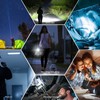 LED Rechargable Flashlight Super Bright Torch 3000lm Zoomable Outdoor Waterproof