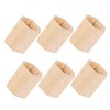Gadpiparty 6Pcs Wooden Desk Pen and Pencil Holder Natural Pine