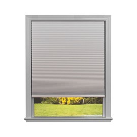 Redi Shade No Tools Easy Lift Trim-at-Home Cordless Cellular Blackout Fabric Shade Natural, 48 in x 64 in, (Fits windows 31 in - 48 in)