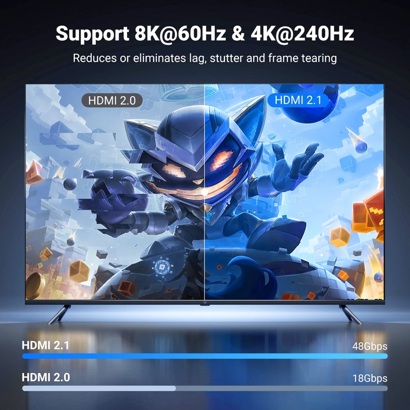 Ugreen 80404 8K Ultra HD HDMI 2.1 Cable, 3 Meter