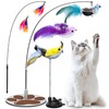 Interactive Cat Toy for Indoor, Includes Metal Base, Suction Cup