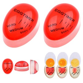 2Pcs Egg Timer,Colour Changing Boiled Egg Timer,Color Changing Indicator Soft Medium and Hard Boiled Eggs Heat Sensitive Safe Durable Kitchen Tool for Breakfast,Cooking Kitchen,Gift and Home Use