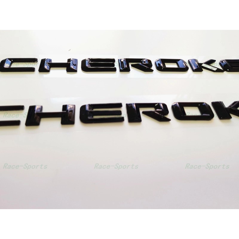Jeep NEW 2PCS Kits Gloss Black GRAND CHEROKEE 3D Letters