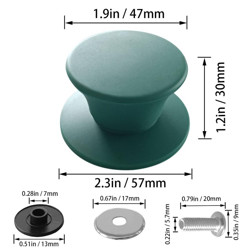 JoyTube Universal Pot Pan Lids Replacement Knob, Silicone Heat Resistant