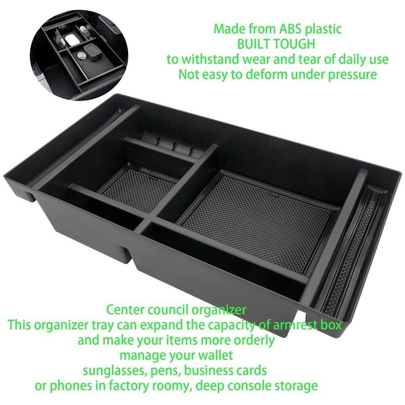 Sierra Organizer, Center Console Organizer Tray, Compatible with for 2019-2021