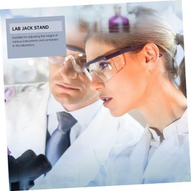 FUNOMOCYA 1Pc Laboratory Scissor Jack Stainless Steel Lift Stand for Scientific Experiments Height Jack with Smooth Knob for Chemical Physical Applications