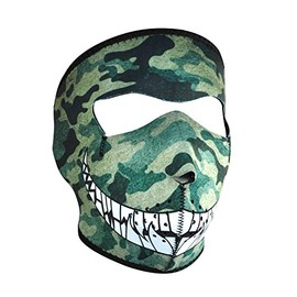 Zanheadgear Neoprene Full Face Mask, Camo with Teeth