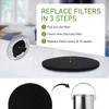Charcoal Filters for Kitchen Compost Bin, 10 Pack Compost Filters