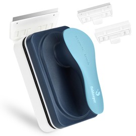 fishkeeper Aquarium Magnetic Brush Aquarium Glass Cleaning with Scraper, Glass Brush for Fish Tank Aquariums (S)