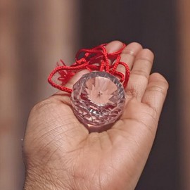 Clear Crystal Ball | Natural Quartz Sphere for Vastu, Feng Shui, Healing & Meditation | Transparent Sphatik Ball for Positive Energy & Home Decor