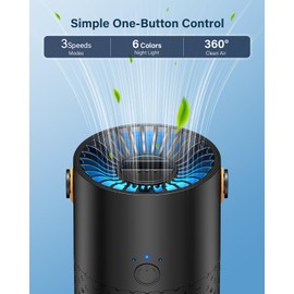 Mini Portable Air Purifier,White HEPA Air Purifier for Home with USB Cable for Home Bedroom Office Pet Room Air Cleaner for Car with Silence and Homemade Aromatherapy