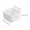 Minkissy 1pc Plastic Stylish Organizer Cosmetics Storage Box Desktop Organizing