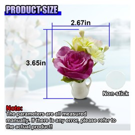 Flower Car Dashboard Decoration, Mini Kawaii Car Rearview Mirror Charm Ornament, Auto Interior Decoration Ornament Accessories for Women Funny Presents (White/Red)