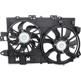 WEDOAUTO Dual Radiator Cooling Fan Assembly Fit for Chevy Equinox 2006-2008, for Pontiac Torrent 2006 2007 2008 V6 3.4L Replace# 621-052, 19129813, 19129814, 19129815, 19129816, 19130231