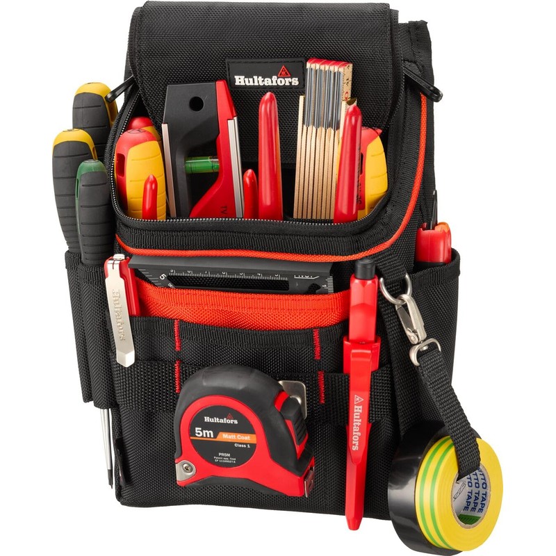Hultafors 592040 Tool Belt Bag with Zip, Tool Holder with
