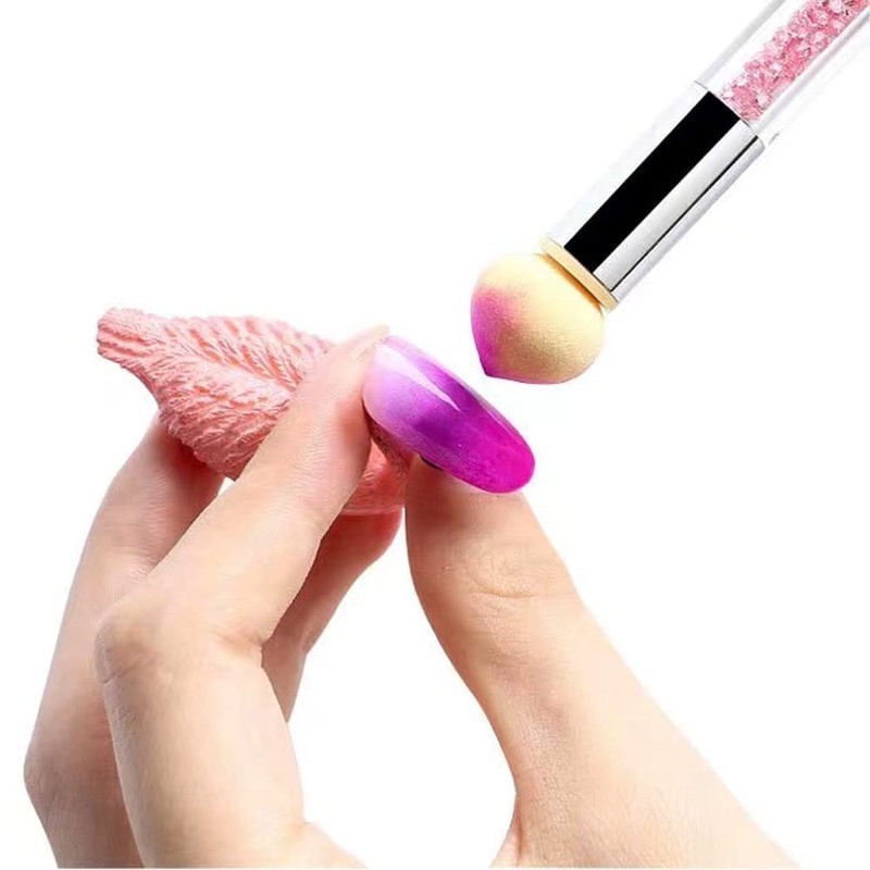 Nail Gradient Sponge Pen, ForSewian Double Head Nail Painting Brush