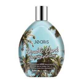 jeallis Double Dark Tanning Lotion Accelerator for Outdoor Sun Tan & Indoor Tanning Beds with Bronzer to Get Dark Fast Tan, Bronzing Tanning Lotion w/Tattoo Protecting Formula, DHA Free, 13.5oz
