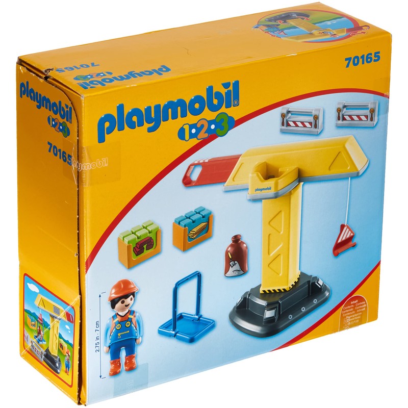 Playmobil 1.2.3 Construction Crane